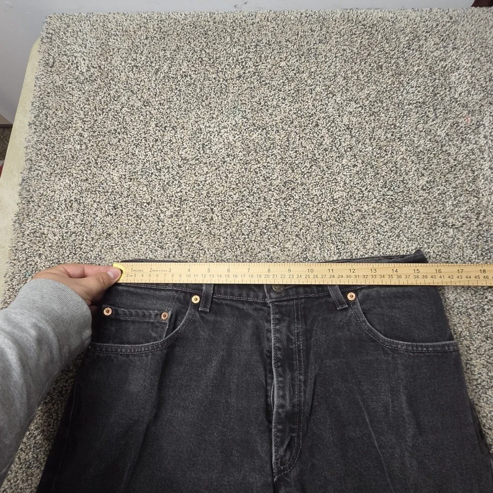 Levis 560 Loose Fit‎ Tapered Leg Jeans Mens 33x34 Faded Black Vintage Denim